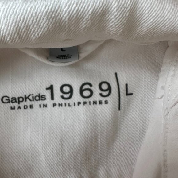 Gap Kids White Denim Jacket L - Picture 2 of 3